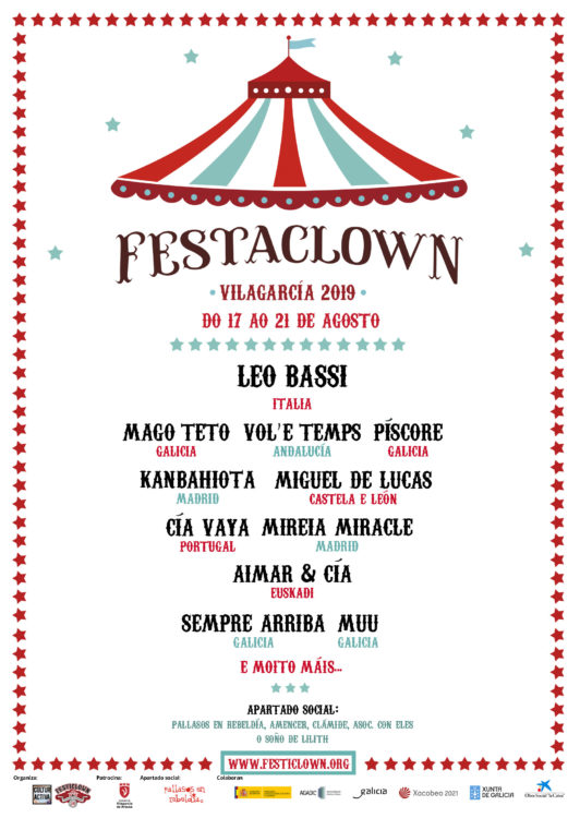 Cartel Festaclown Vilagarcía 2019"